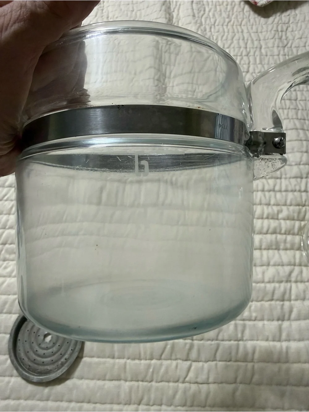 Vintage Pyrex Flameware Glass Percolator 6-Cup Pot ONLY